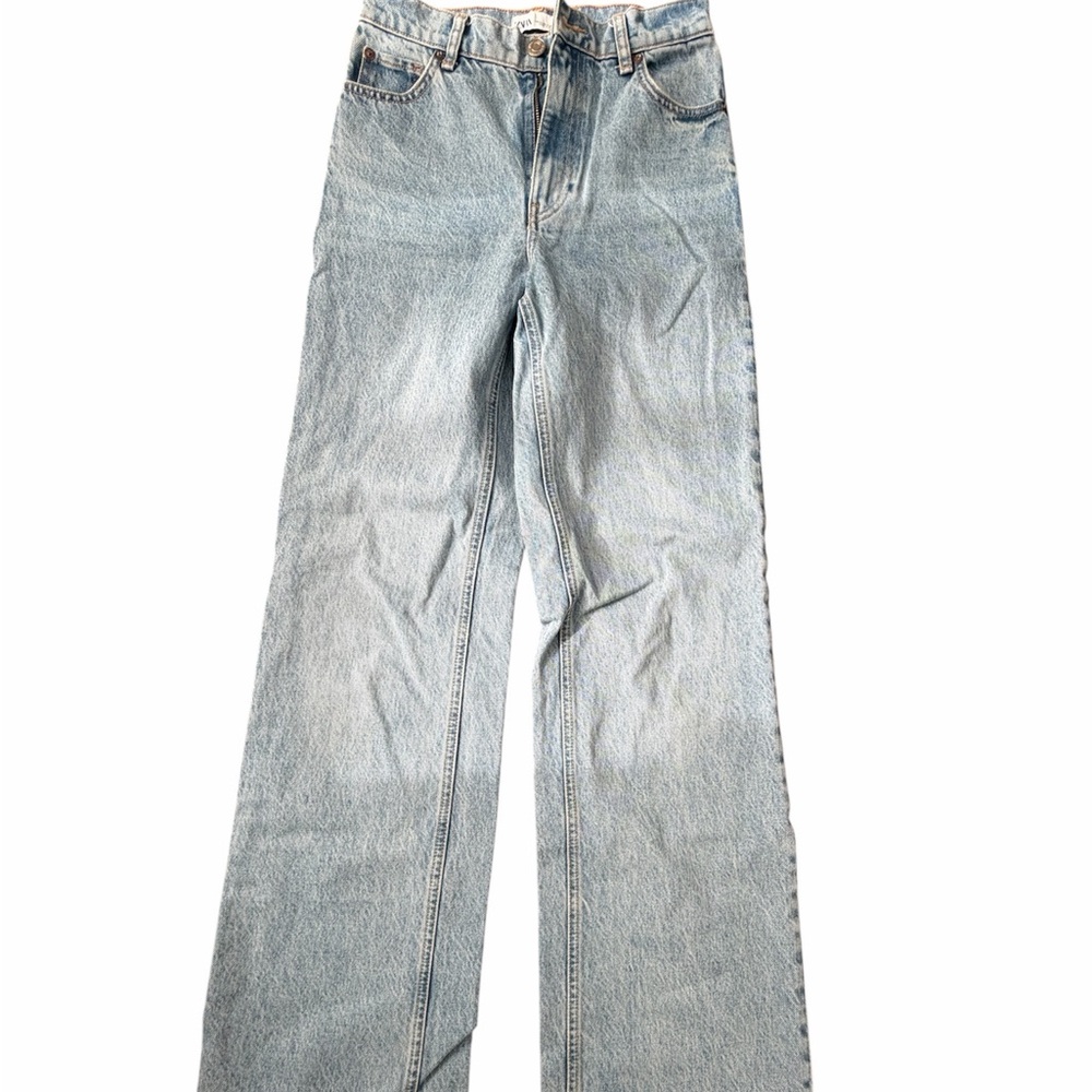 Zara Light Blue Flare Jeans